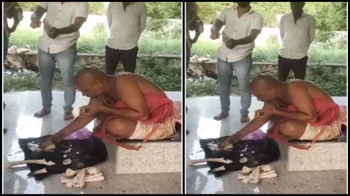 चिताओं के बुझते ही तांत्रिक ने इकट्ठा की हड्डियां: ग्रामीणों ने पुलिस के किया हवाले, फिर हड्डियां फैलता हुए कहा- ‘तुम्हारी जो हो ले लो’
