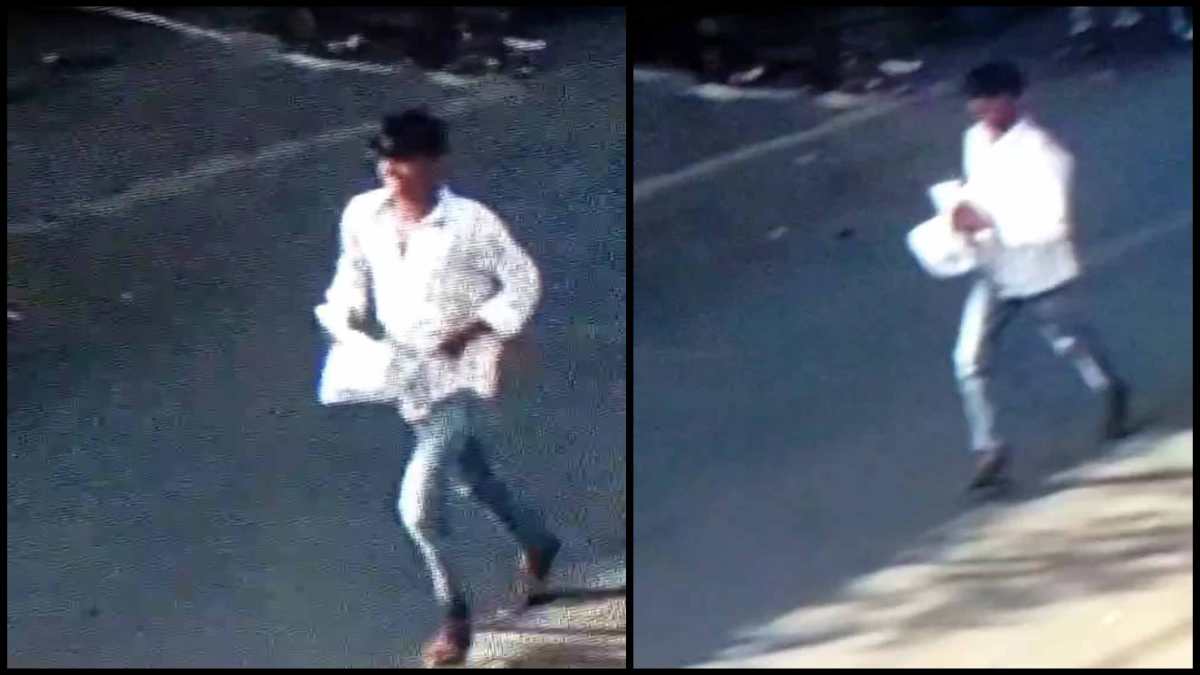 लोहे की दुकान से 2 लाख रुपए से भरा बैग लेकर पारः उठाईगिरी की वारदात CCTV में कैद