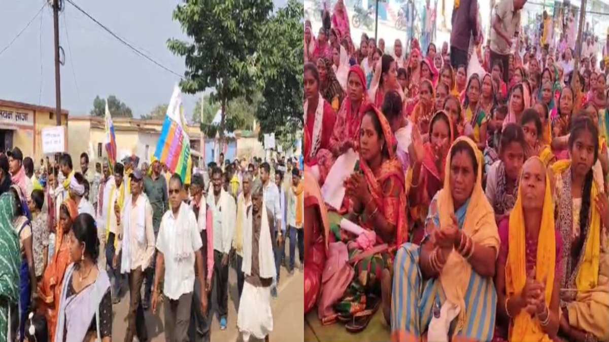 बीजेपी विधायक के बेटे की गिरफ्तारी को लेकर आदिवासी समाज ने दिया धरना, पूर्व मंत्री नेताम बोले- कोंटा से बलरामपुर तक समाज के लोगों को किया जा रहा इकट्ठा