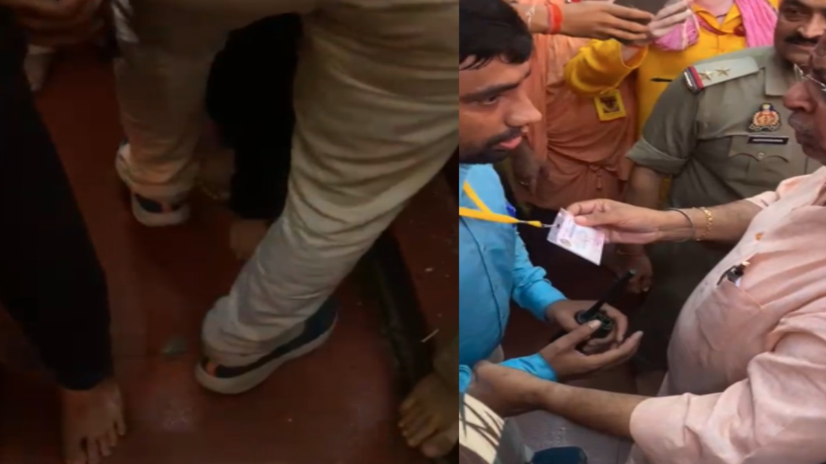 ड्यूटी स्थल छोड़कर परिचितों को गर्भगृह में दर्शन कराने ले गया अधिकारी, जल्दी में जूते ही नहीं निकाले, कलेक्टर ने किया निलंबित