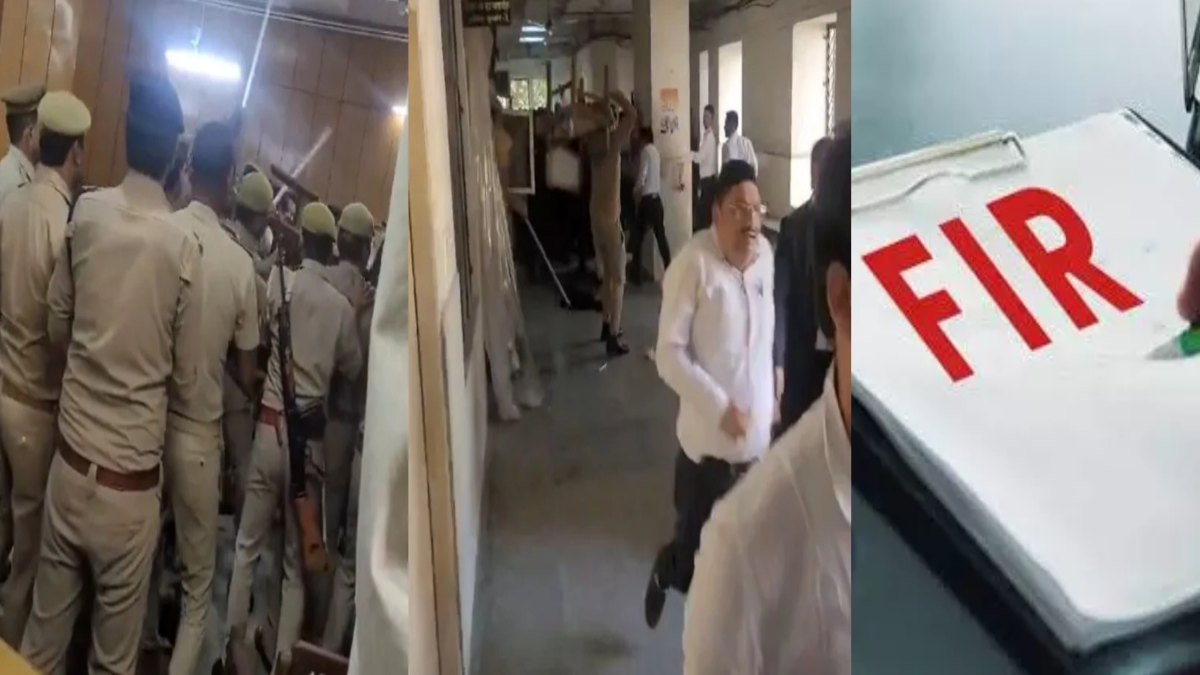 गाजियाबाद कचहरी बवाल : 50 वकीलों पर FIR, चौकी इंचार्ज की शिकायत पर दर्ज की किया गया केस