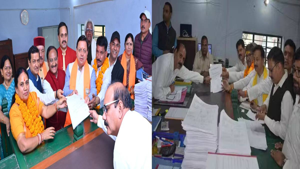 ‘बाबा केदार’ की नगरी में किसका होगा कल्याण? कांग्रेस और बीजेपी के प्रत्याशियों ने भरा नामांकन, किया जीत का दावा