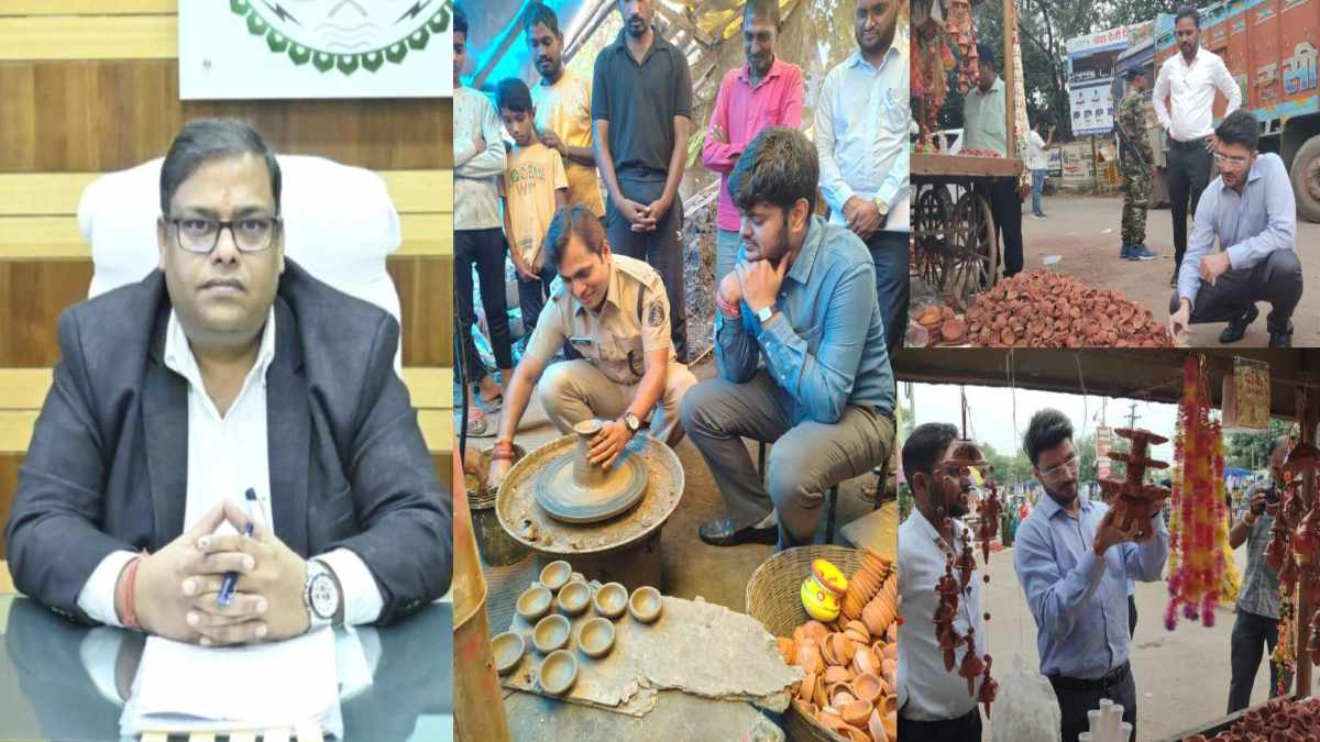 दिवाली पर कुम्हारों के हित में कलेक्टरों का बड़ा फैसला, मिट्टी के दिए बेचने वाले ग्रामीणों के लिए जारी किया कर मुक्त आदेश, SP और DM ने बनाया दीया