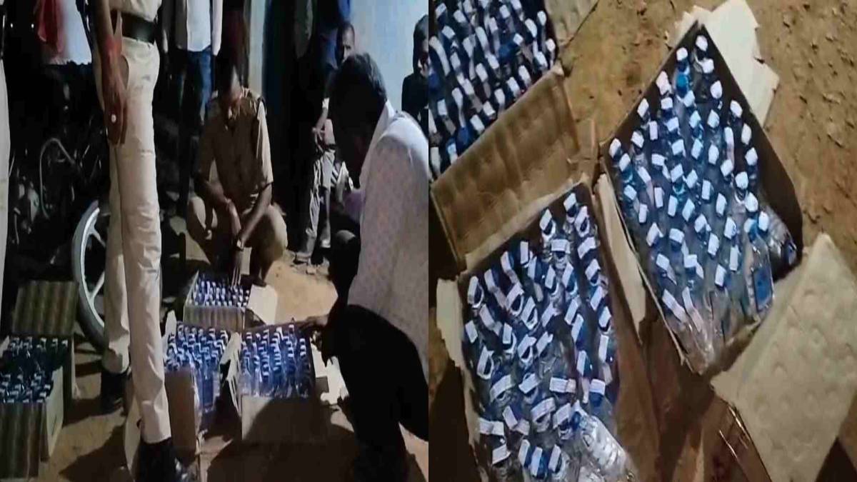 अवैध शराब परिवहन पर नकेलः 2 तस्करों को ग्रामीणों ने दबोचा, भारी मात्रा में दारू जब्त