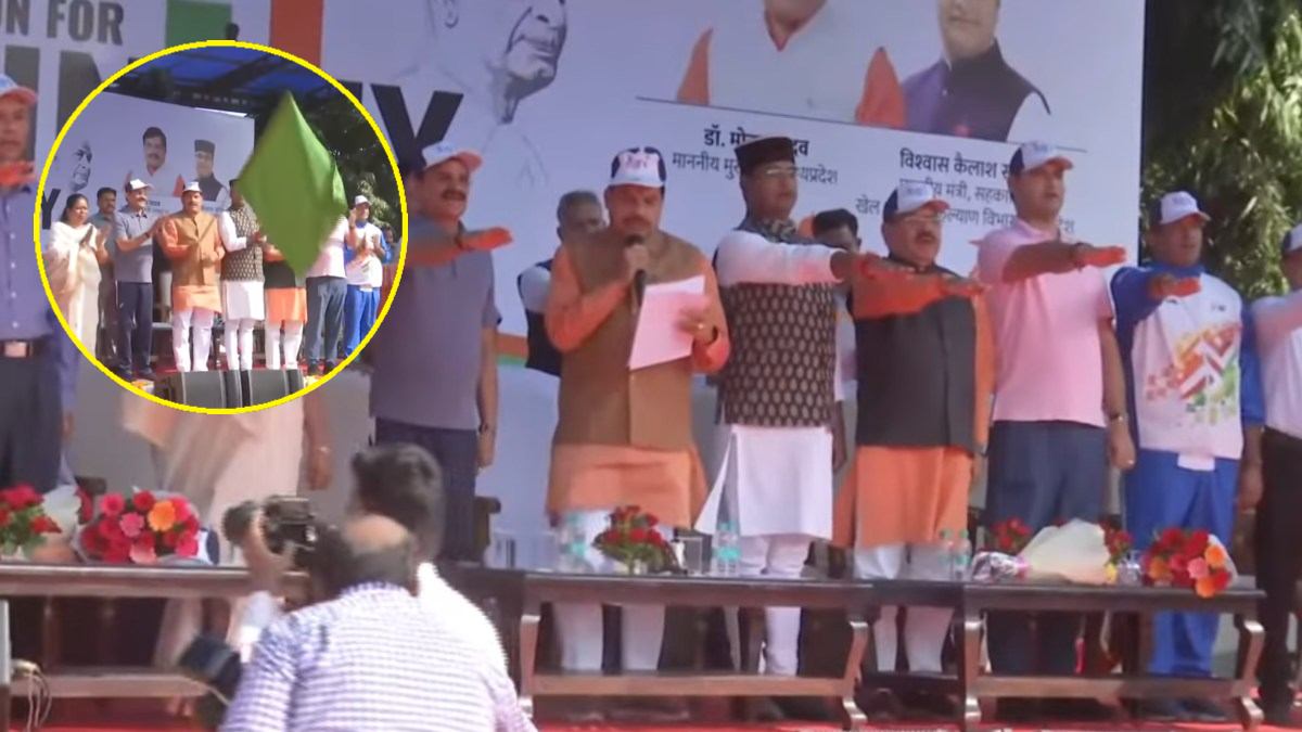 CM डॉ मोहन ने रन फॉर यूनिटी को दिखाई हरी झंडी: राष्ट्रीय एकता की दिलाई शपथ, कहा- आज सुखद संयोग, धनतेरस है और एकता की दौड़ है