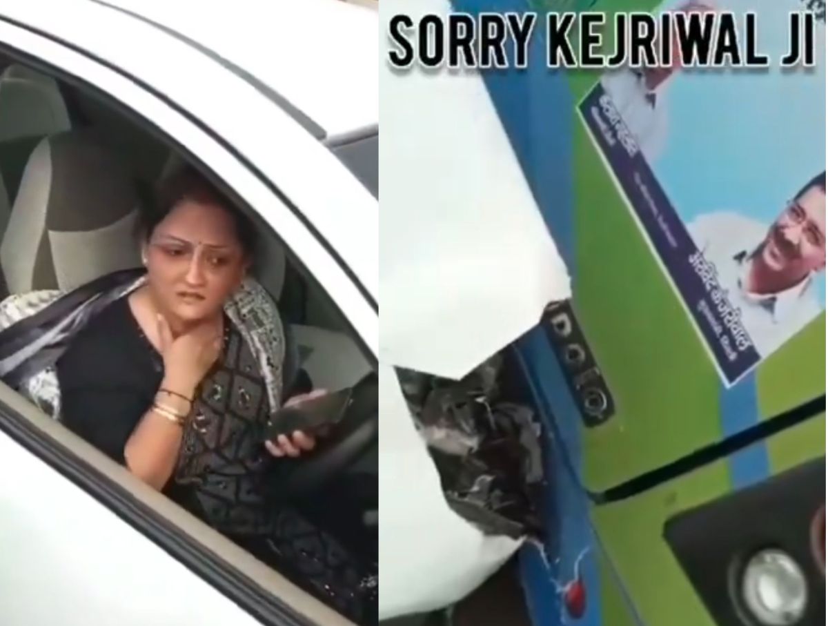बच गए हमारे केजरीवाल… महिला ने कार से डीटीसी बस को टक्कर मारी तो यूजर्स ने किए मजेदार कमेंट्स, देखें वीडियो- Delhi Woman Viral Video