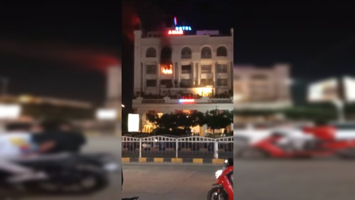 MP BREAKING: होटल अमर विलास की तीसरी मंजिल में लगी आग, मौके पर पहुंची फायर ब्रिगेड