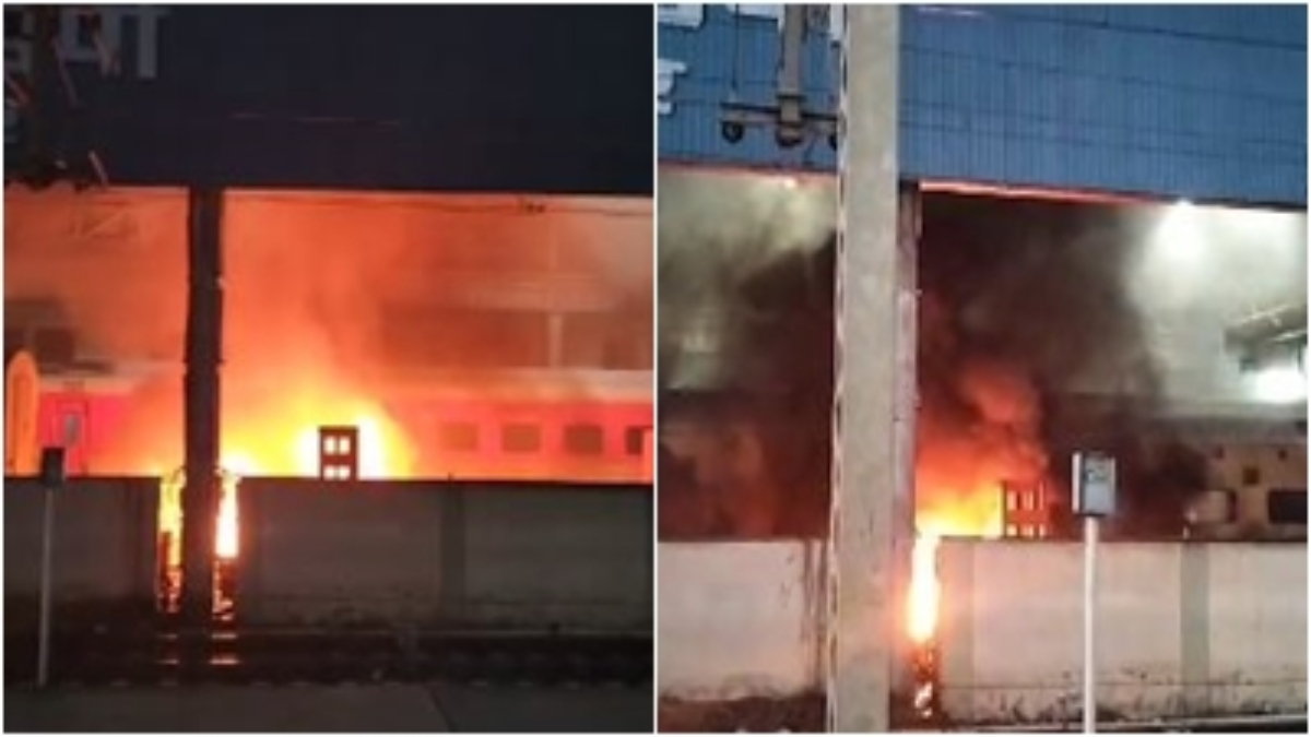 तेज धमाकों से दहला जबलपुर का रेलवे कोचिंग डिपो: बैटरियों के फटने के बाद लगी भीषण आग, दमकल की टीम ने कड़ी मशक्क्त के बाद पाया काबू 