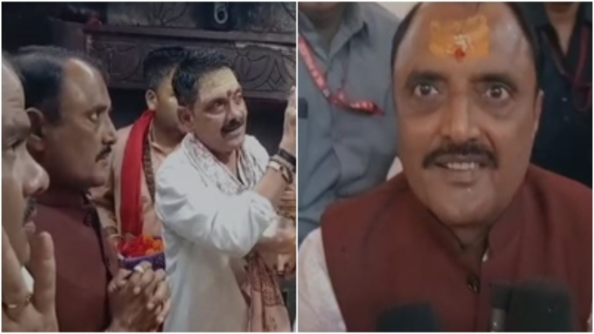 तीर्थ नगरी ओंकारेश्वर पहुंचे मंत्री राकेश शुक्ला, ज्योतिर्लिंग के दर्शन कर की पूजा, सोलर प्लांट का भी करेंगे निरीक्षण    