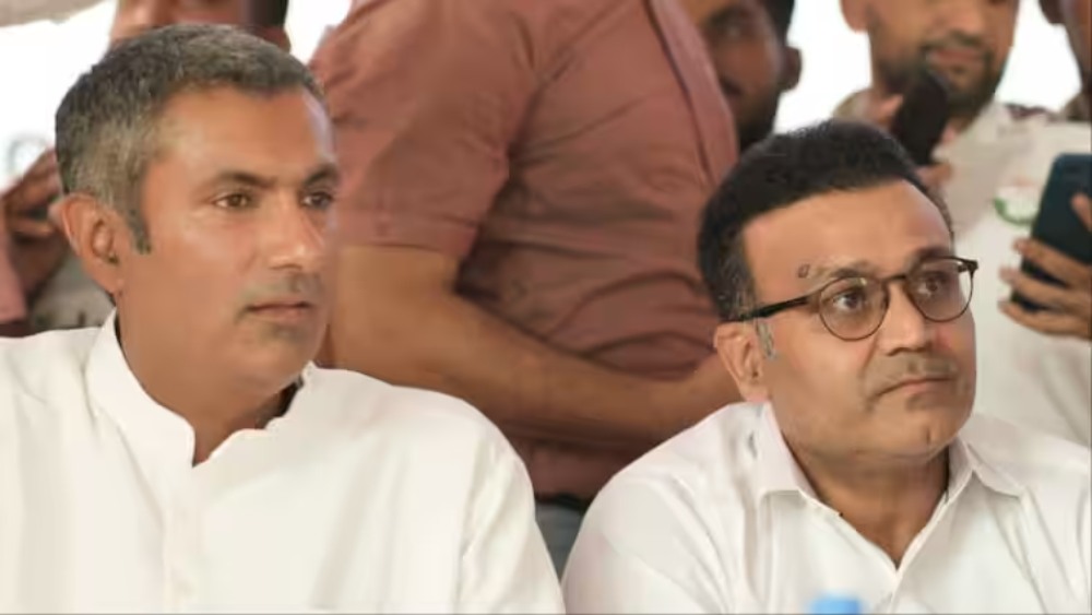 हरियाणा चुनाव में वीरेंद्र सहवाग की एंट्री, जानें किस पार्टी के लिए मांगे वोट और क्या कहा?- Virender Sehwag 