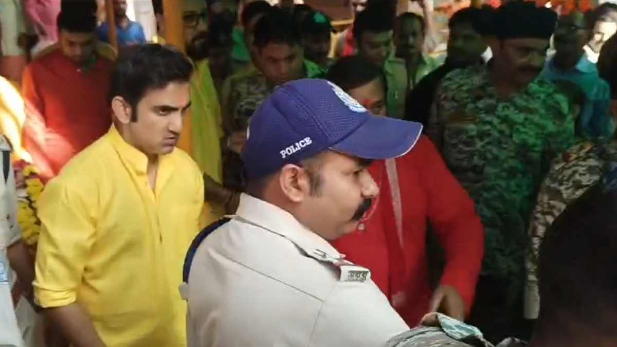 IND vs BAN मैच से पहले दतिया पहुंचे गौतम गंभीर, देवी पीतांबरा के दर्शन कर वनखंडेश्वर महादेव का किया अभिषेक