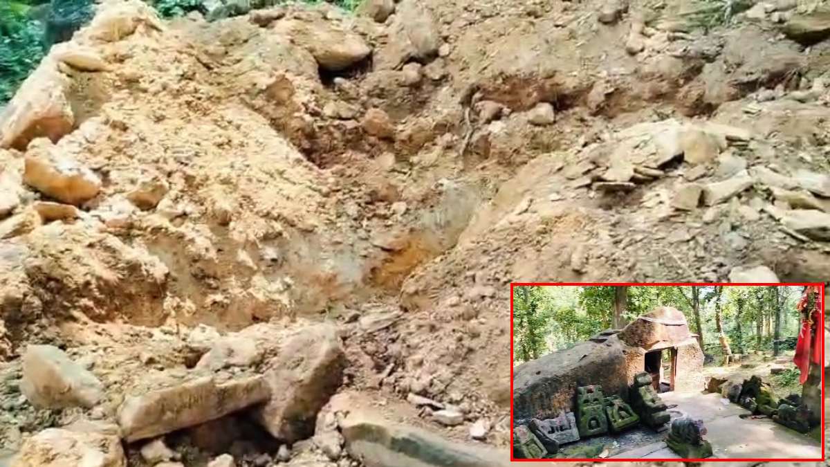 हे मां..! मूर्ति-आभूषण या दान पेटी नहीं, इस बार तो मंदिर ही उखाड़ ले गए चोर, जांच में जुटी पुलिस