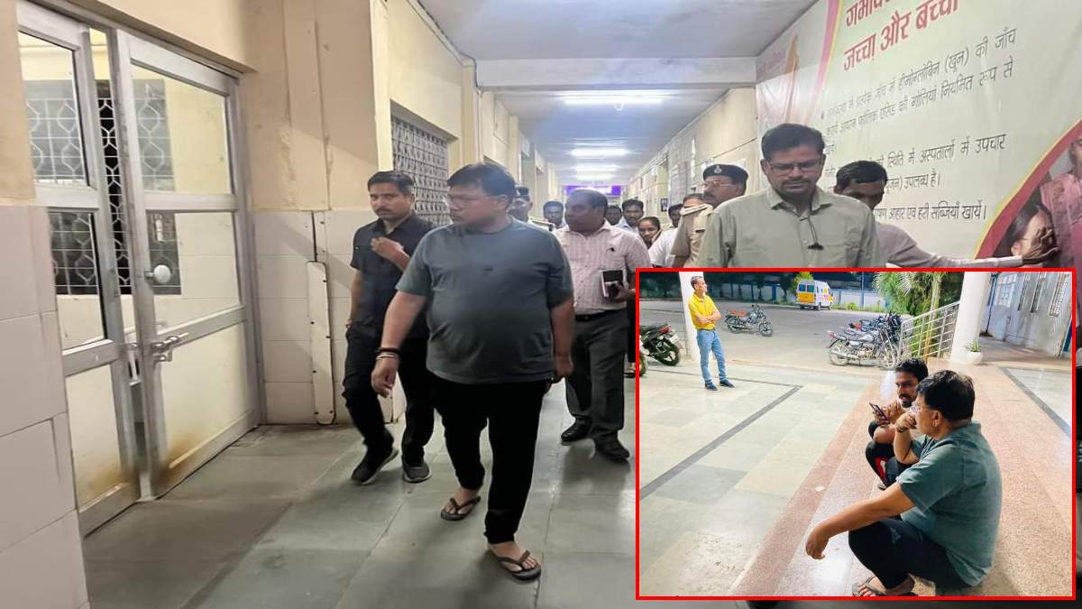 देर रात सिविल अस्पताल पहुंचे प्रभारी मंत्रीः सीढ़ियों पर बैठकर मरीजों के परिजनों से स्थिति का लिया जायजा