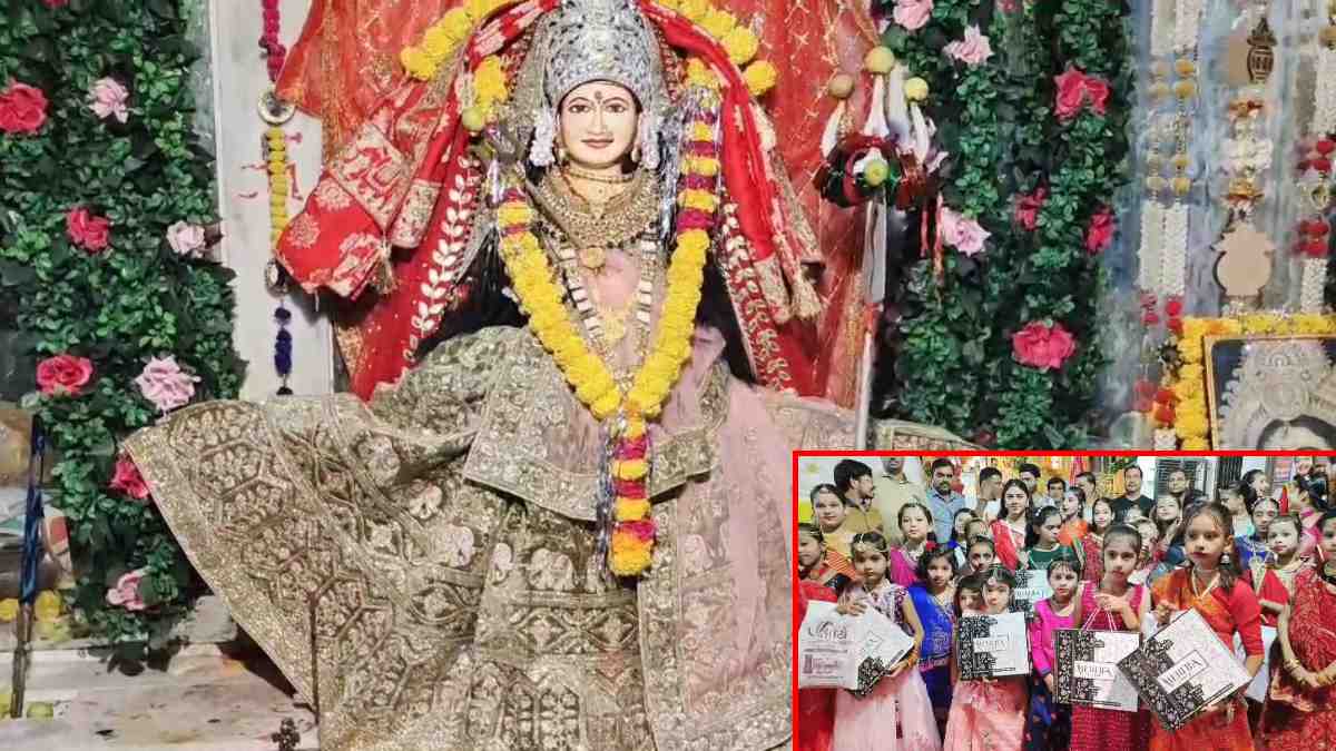 नवरात्रि महोत्सव के साथ पारंपरिक गरबा का समापन, नौ दिन कन्याओं और युवतियों ने किया डांडिया और मटकी से गरबा