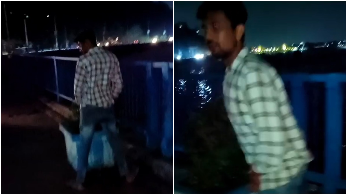 CG के युवक ने भोपाल को किया शर्मसार! बड़ा तालाब के पास गमले में किया पेशाब, Video Viral