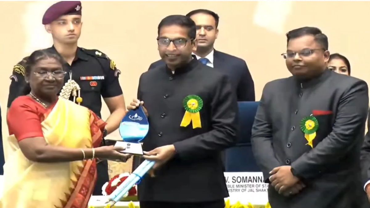 इंदौर के नाम एक और उपलब्धिः 5 वें नेशनल वाटर अवार्ड से सम्मानित, राष्ट्रपति द्रौपदी मुर्मू के हाथों मिला अवार्ड