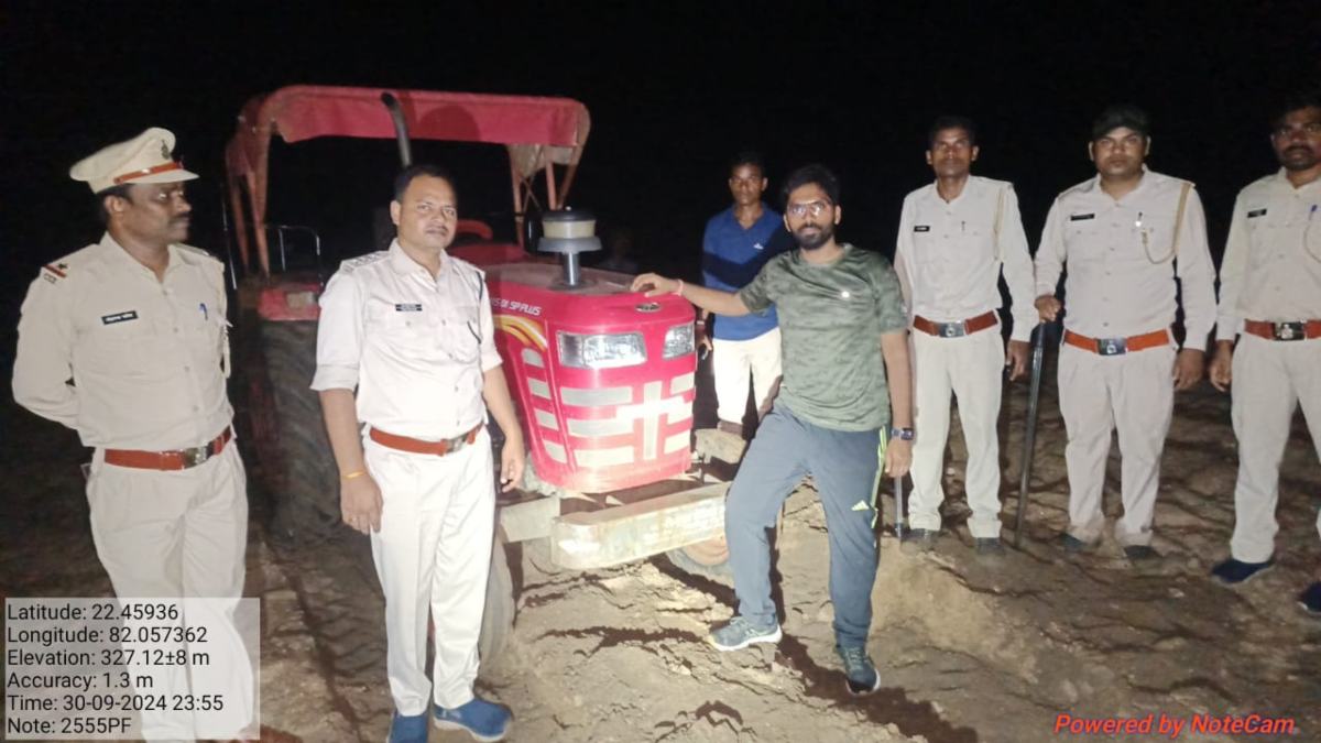 अवैध रेत उत्खनन के खिलाफ वन विभाग की बड़ी कार्रवाई, हाइवा, ट्रैक्टर, पोकलेन मशीन समेत 10 वाहनों किया राजसात