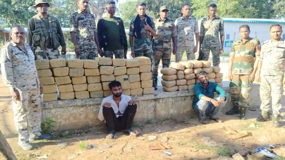 अंतर्राज्यीय गांजा तस्करों के खिलाफ पुलिस को मिली सफलता, 25 लाख रुपये के गांजे के साथ दो आरोपी गिरफ्तार