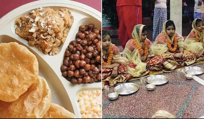 Shardiya Navratri 2024: कन्या भोज की थाली में जरूर शामिल करें काले चने,पूड़ी और खीर…