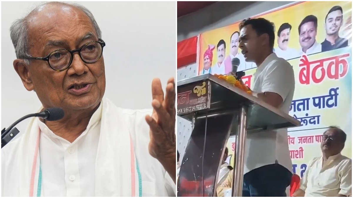 शिवराज सिंह के बेटे कार्तिकेय की बागियों को नसीहत: कहा- ‘अगर कांग्रेस का प्रत्याशी जीत गया तो…’, दिग्विजय बोले- आप मेरे पोते जैसे, ऐसे भाषण मत देना, अपने पिता से सीखो