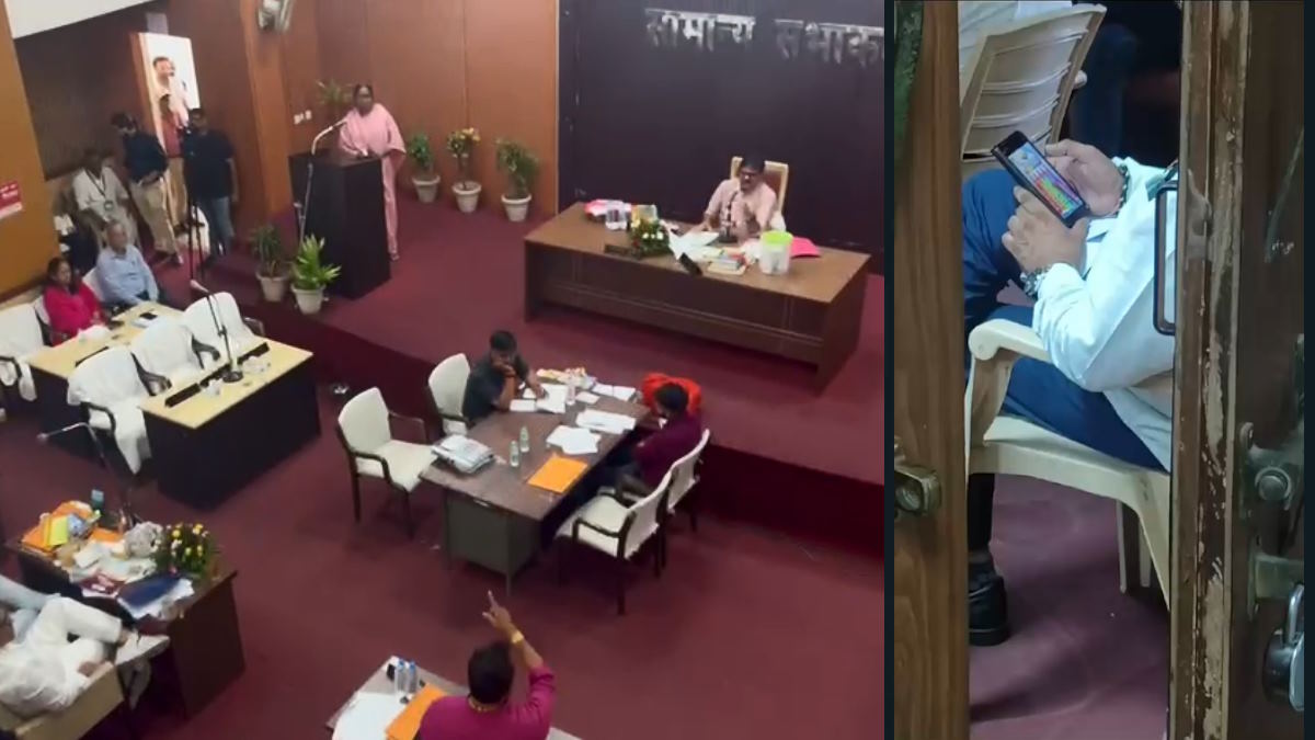 VIDEO : जनता के मुद्दों पर देखिए गंभीरता, सामान्य सभा के दौरान अपर आयुक्त खेल रहे थे मोबाइल में गेम…