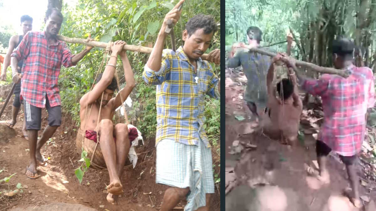 इलाज के लिए मरीज को कंधे पर ढोकर चलते हैं 10 किमी, पहाड़ों को पार कर करने के बाद मिलता है एम्बुलेंस…