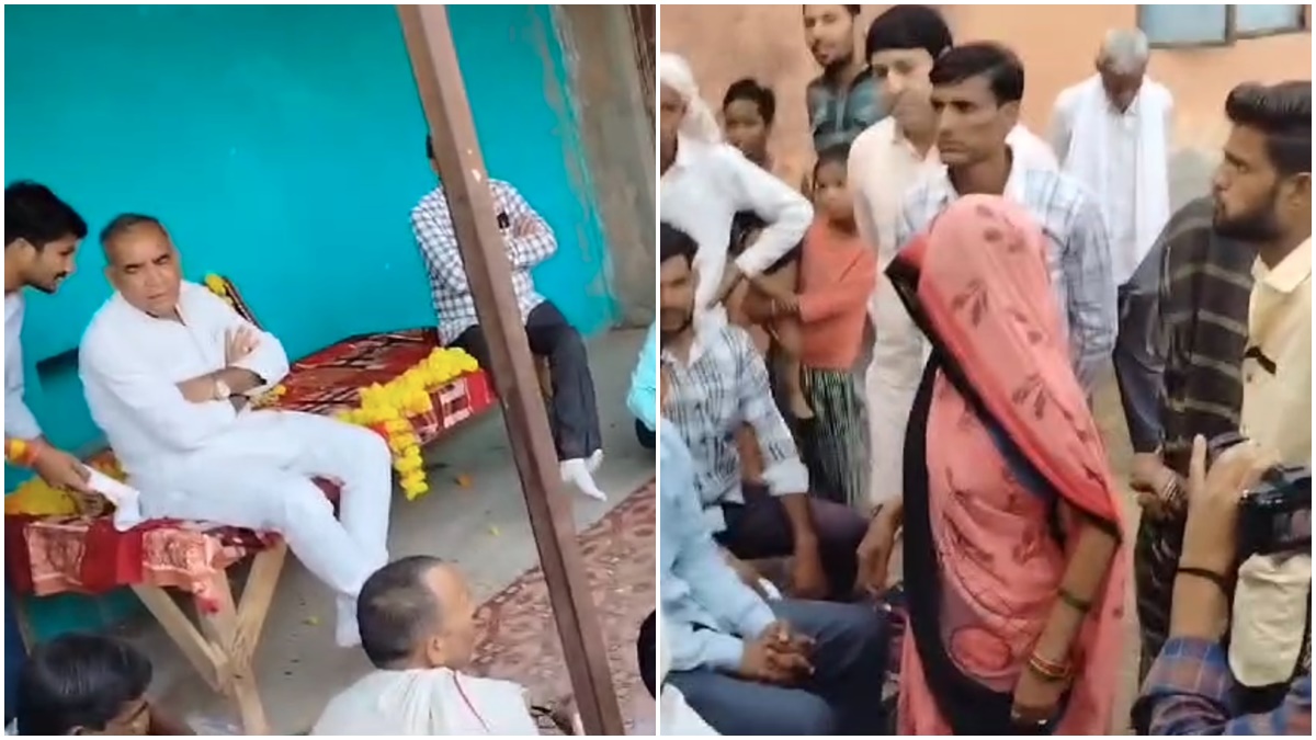 जनसंपर्क के दौरान मंत्री रामनिवास रावत का विरोध, पानी की समस्या को लेकर भड़के ग्रामीण, Video Viral
