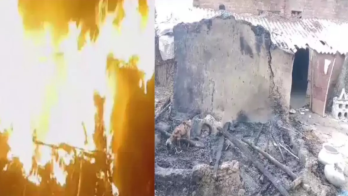 दबंगों का तांडव, मामूली विवाद के बाद आग लगाकर फूंक दिया दलित का घर, 4 के खिलाफ मुकदमा दर्ज