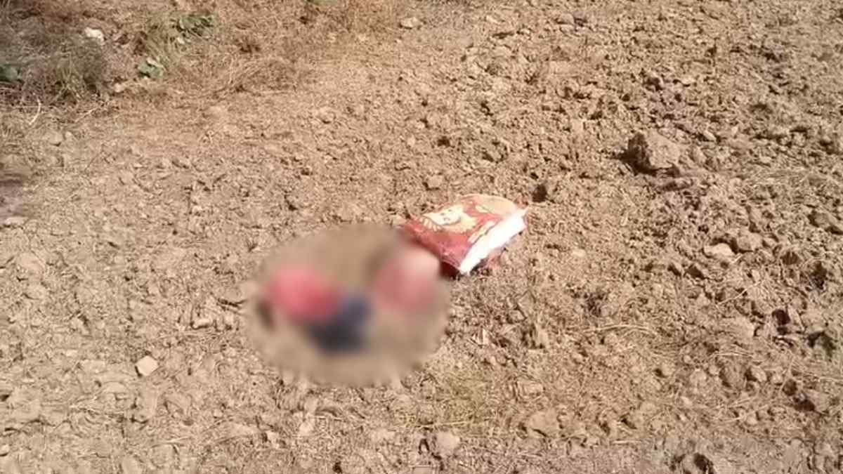 खेत में मिला नवजात का शव: कपड़ों में लिपटा था भ्रूण, मचा हड़कंप