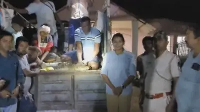 बालासोर में पकड़ा गया सात फुट लंबा खारे पानी का मगरमच्छ