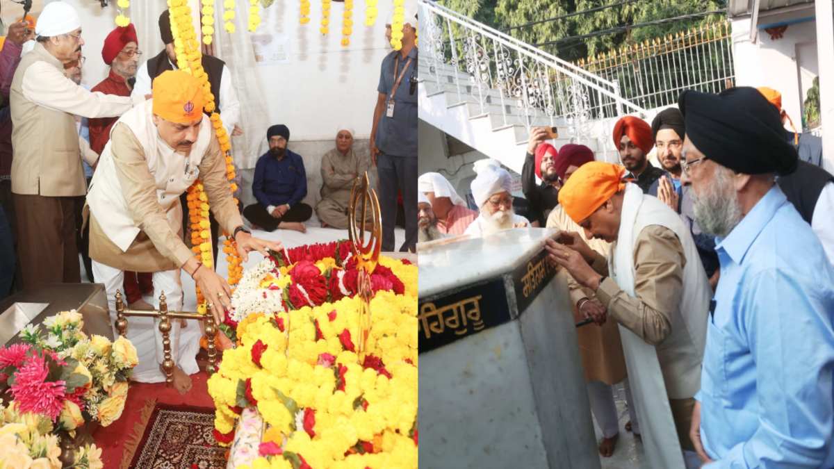 CM डॉ मोहन ने गुरुद्वारा में टेका माथा: गुरुनानक जयंती की दी बधाई, कहा- वे अखंड भारत के प्रणेता थे, 17 नवंबर को सीएम हाउस में होगा प्रकाश पर्व का बड़ा कार्यक्रम