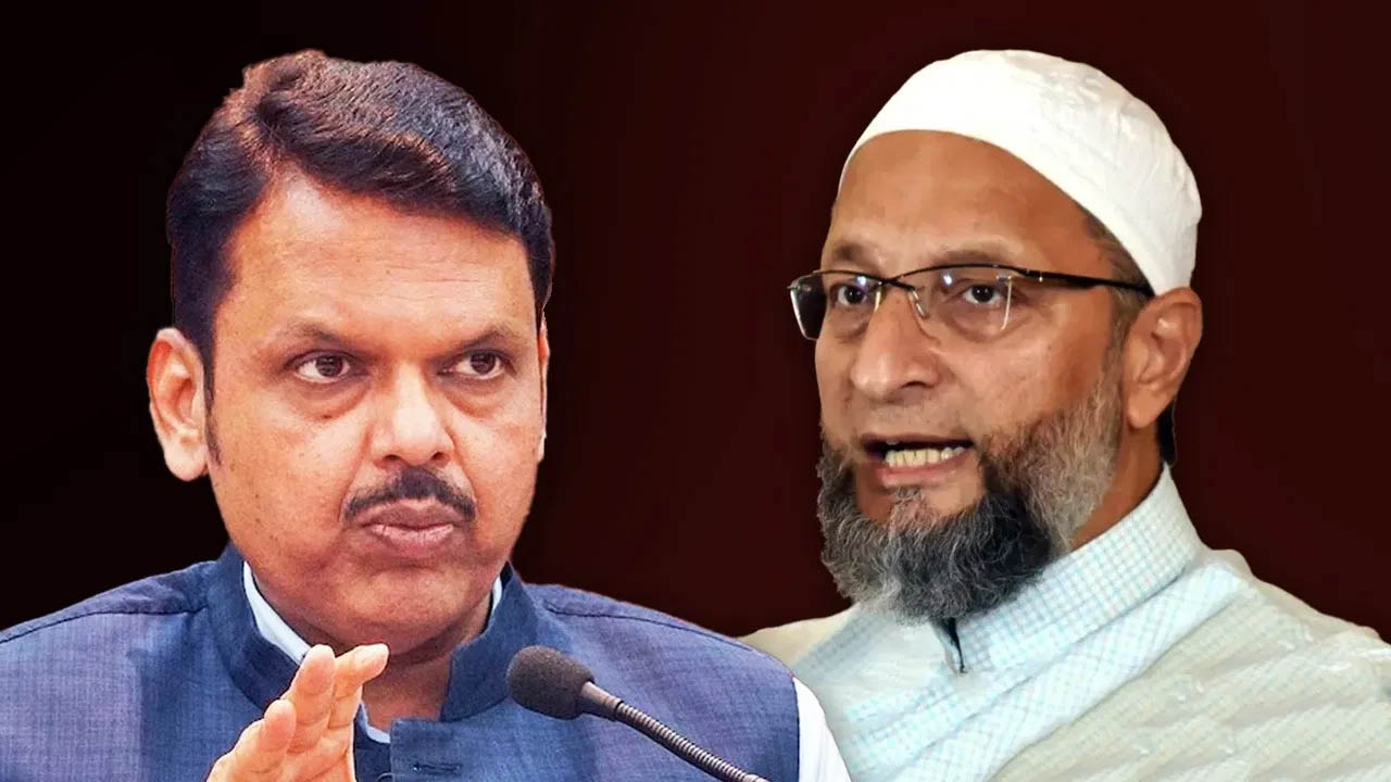 डिप्टी CM देवेंद्र फडणवीस ने AIMIM चीफ ओवैसी पर हमला बोल,कहा- मेरे हैदराबादी भाई उधर ही…