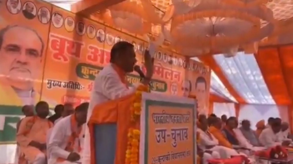 ‘किसी सिपाही में इतना साहस नहीं जो…’ बीजेपी प्रत्याशी के बिगड़े बोल, प्रदेश अध्यक्ष के सामने ही मंच पर कही ये बात, VIDEO वायरल