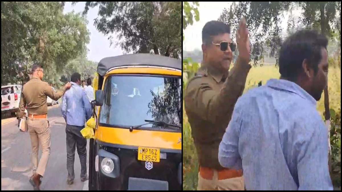 बीच सड़क ट्रैफिक प्रभारी की गुंडागर्दी: दबंग अंदाज में चालक की पकड़ी कॉलर फिर जड़े थप्पड़, Video वायरल