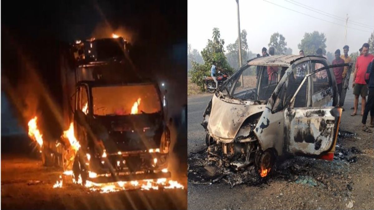 आगजनी की दो घटनाएंः बुधनी में चलती कार में लगी आग, धार में मालवाहक वाहन जलकर खाक, कोई जनहानि नहीं