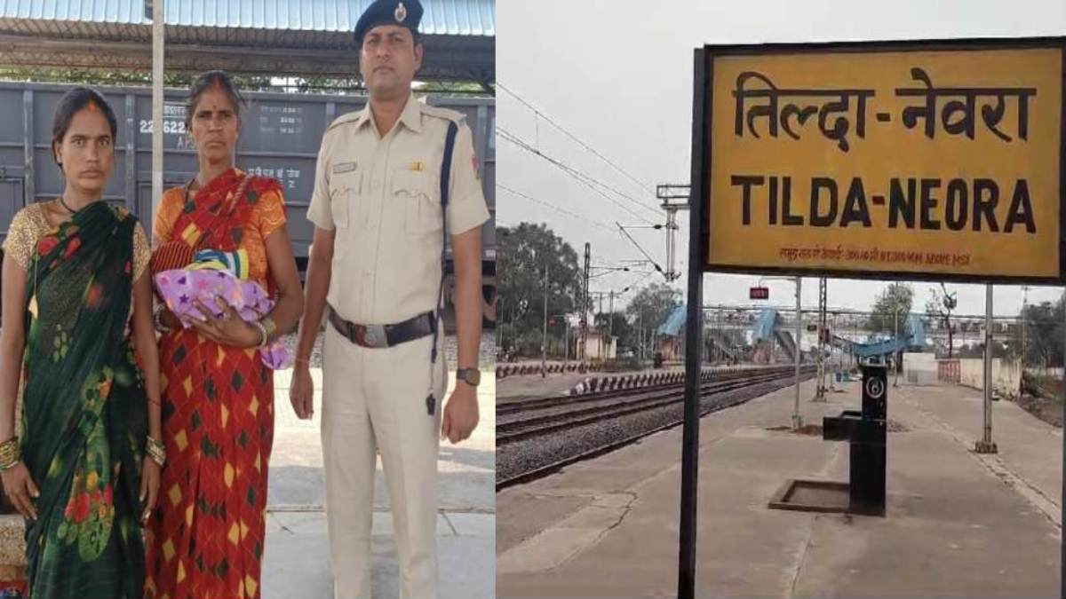 चलती ट्रेन से उतरते समय प्लेटफॉर्म के बीच बच्चे के साथ फंसी महिला, हेड कांस्टेबल ने सूझबूझ से बचाई जान, देखें Video …
