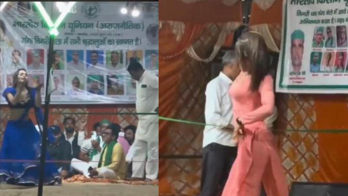 चलो-चलो ने घुमा दो हीरो होंडा पे… भाकियू अराजनैतिक के शिविर में बार-बालाओं ने जमकर लगाए ठुमके, पैसा बरसाते दिखे किसान नेता, देखें VIDEO