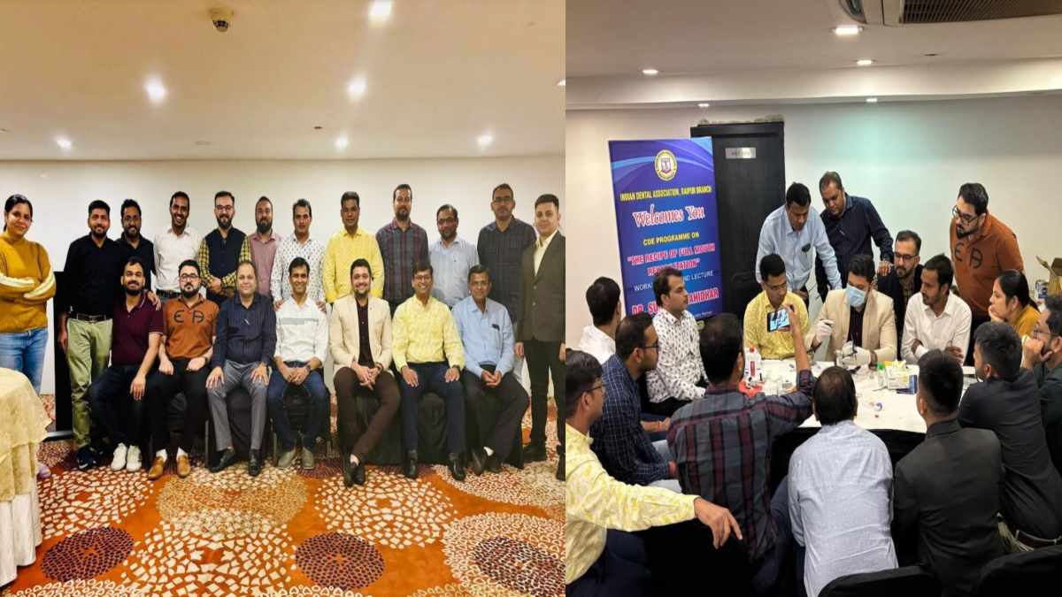 इंडियन डेंटल एसोसिएशन रायपुर शाखा द्वारा ‘फुल माउथ रिहैबिलिटेशन’ पर तीन दिवसीय कार्यशाला का सफल आयोजन