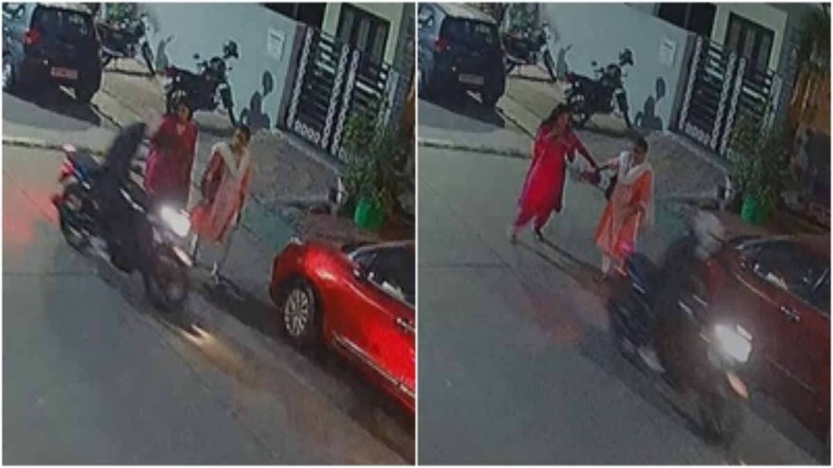 मंत्री का इलाका भी सुरक्षित नहीं! महिला हुई चेन स्नेचिंग की शिकार, गले में झपट्टा मार फरार हुआ बदमाश, CCTV में कैद हुई वारदात