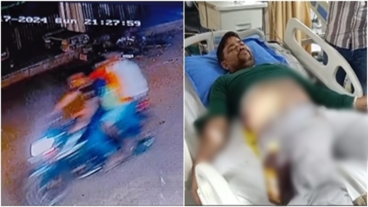 शराब दुकान के सेल्समैन को बदमाशों ने मारी गोली: थाने से चंद कदम की दूरी पर वारदात को दिया अंजाम, शराब की बोतलें और पैसे लूटकर हुए फरार 