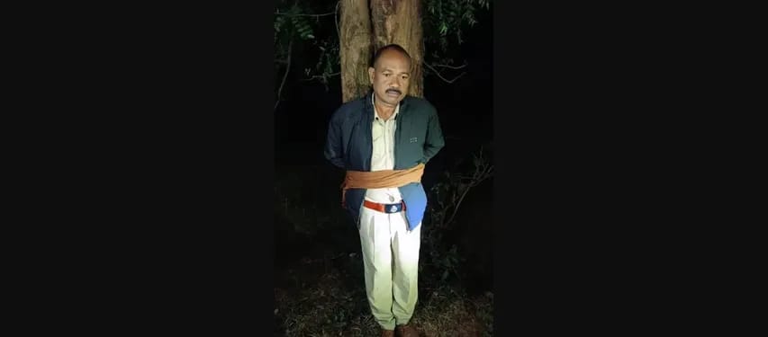 देवगढ़ में ग्रामीणों ने फॉरेस्टर को लिया हिरासत में और पेड़ से बांधा