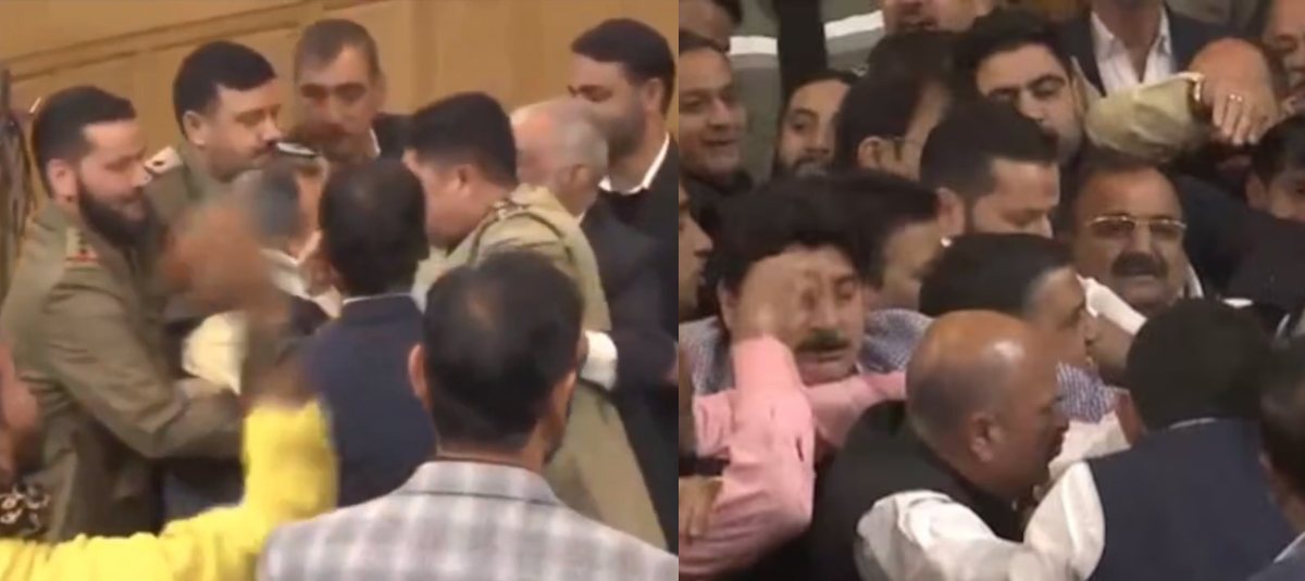 Article-370 पर जम्मू कश्मीर विधानसभा में जमकर बवाल, पक्ष-विपक्ष के विधायकों में हाथापाई, फाड़े गए पोस्टर- Jammu & Kashmir Assembly Ruckus Video