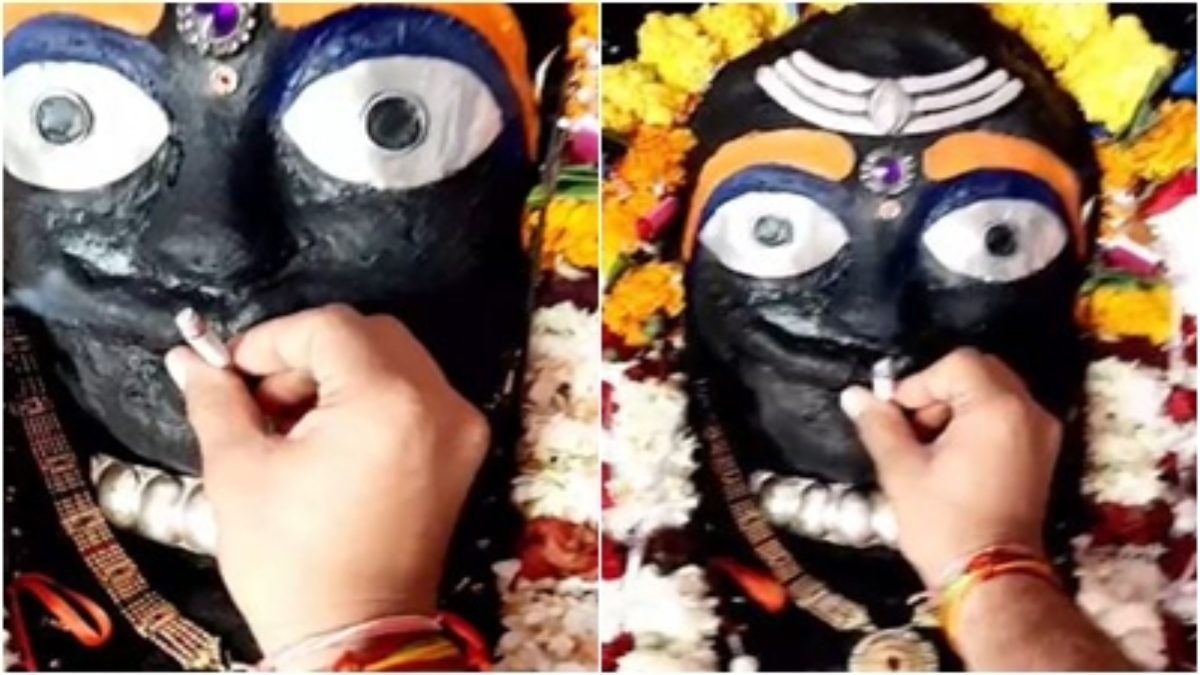 आस्था से खिलवाड़! युवक ने भगवान काल भैरव की प्रतिमा को पिलाई सिगरेट, Video वायरल 