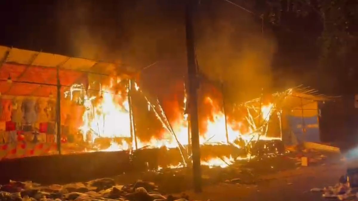 MP FIRE NEWS: मंडला में गर्म कपड़ों की दुकानें जलकर खाक, गुना में धान की पराली में लगी आग