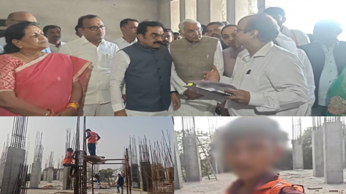 PWD मंत्री को जानकारी ही नहीं… निर्माणाधीन जिला अस्पताल का निरीक्षण करने पहुंचे थे राकेश सिंह, बिना सुरक्षा उपकरण और नाबालिग से कराया जा रहा था काम