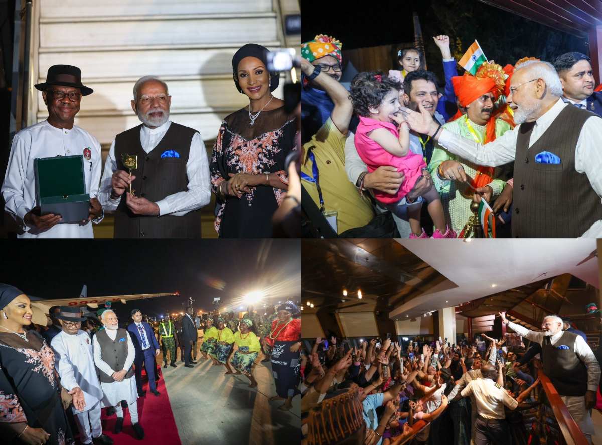 PM Modi Nigeria Visit: पहली बार नाइजीरिया दौरे पर पहुंचे पीएम मोदी, हुआ भव्य स्वागत, गदगद प्रधानमंत्री ने खुद शेयर की तस्वीरें