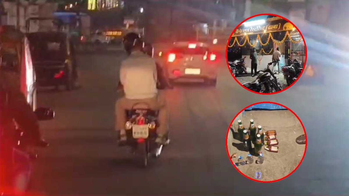 ढाबे पर सजी थी शराब की महफिल… देर रात आम आदमी बनकर पहुंचे SP, मचा हड़कंप, लापरवाही मिलने पर TI और बीट प्रभारी को नोटिस