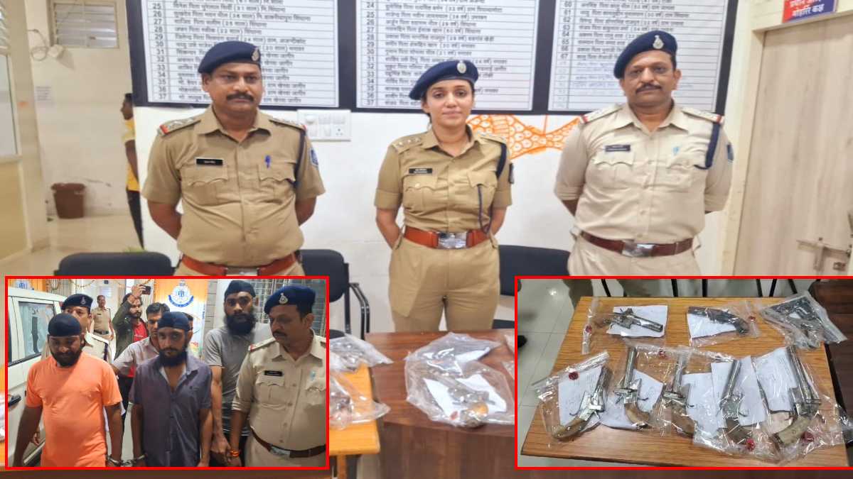 अवैध हथियार बनाने वाली दो फैक्ट्रियों पर पुलिस ने मारा छापा, एक लाख से अधिक का सामान जब्त, 7 आरोपी गिरफ्तार