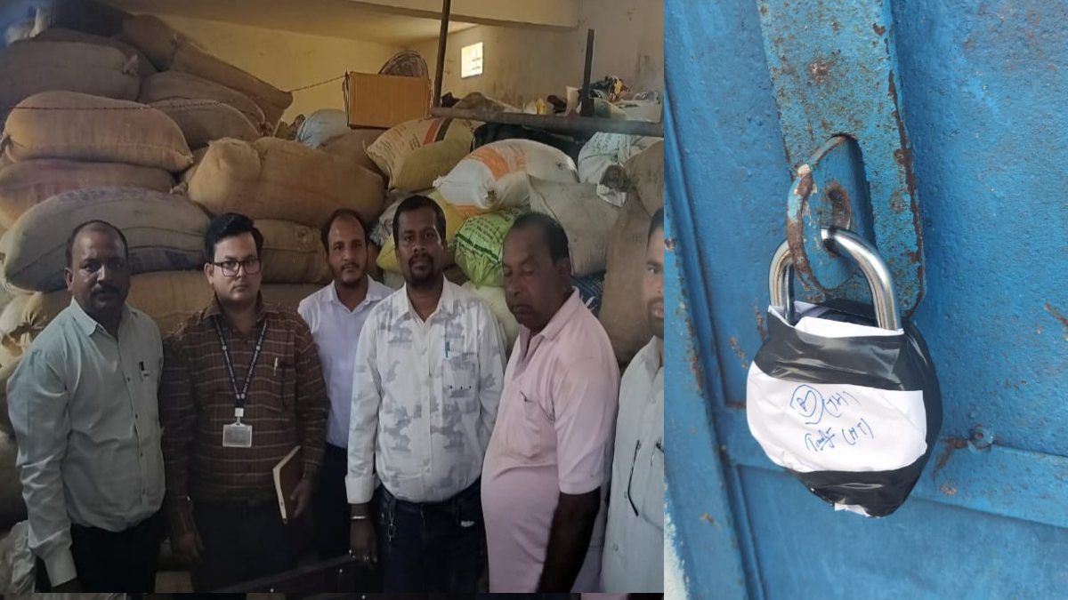 छत्तीसगढ़: अवैध धान भंडारण पर जिला प्रशासन की बड़ी कार्रवाई, सामुदायिक भवन में रखा 750 कट्टा अवैध धान किया जब्त