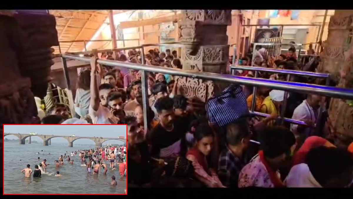 कार्तिक पूर्णिमा पर पंचकोशी नर्मदा परिक्रमा: डेढ़ लाख से अधिक श्रद्धालुओं ने लगाई आस्था की डुबकी